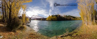 Panorama of Upper Clutha River, Otago