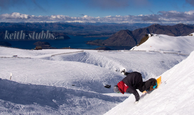 Riding banks at Treble Cone