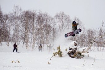 Method by Keith Stubbs, snowboarding in Hokkaido Japan